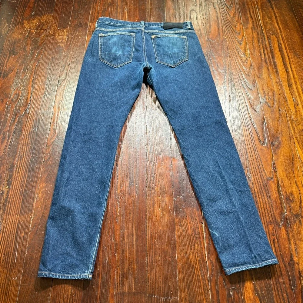 H&M Selvedge Jeans Mens 31x32‎ Blue &Denim Dark Wash Slim Tapered Turkey Preppy